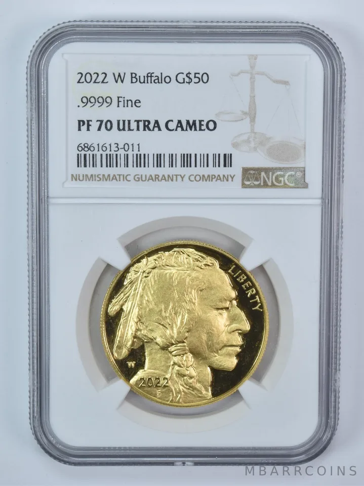 2022-W $50 American Gold Buffalo 1 Oz Gold PF70 UCAM NGC