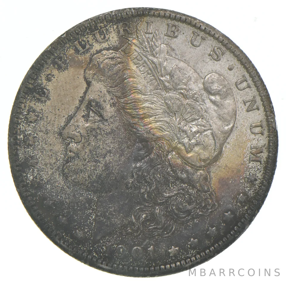 1901-O Morgan Silver Dollar - Insane Color *8982