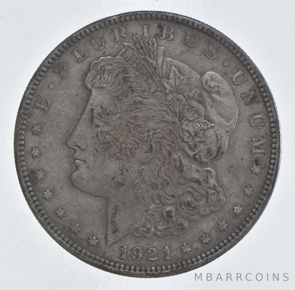 1921 Morgan Silver Dollar - Last Year Issue 90% $1 Bullion *519