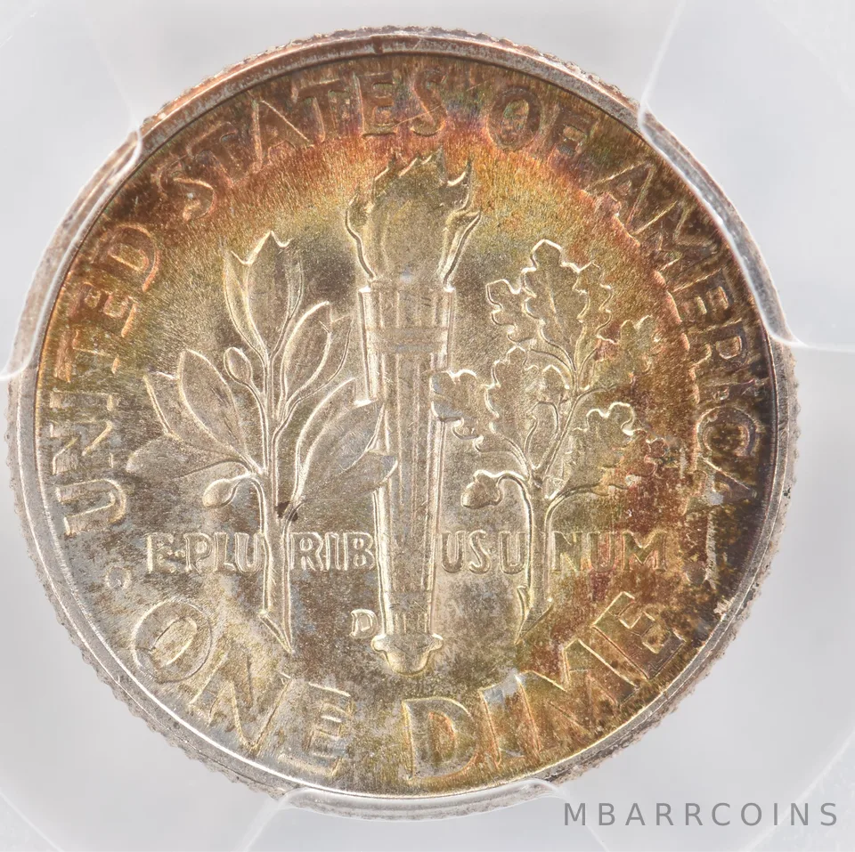 1947-D Roosevelt Dime MS66 PCGS Beautiful Tone *0934