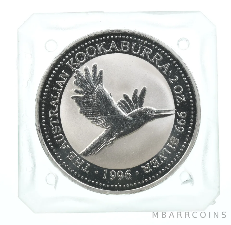 1996 Australia 2 Dollars Silver Kookaburra 2 Oz Silver Sealed *6638