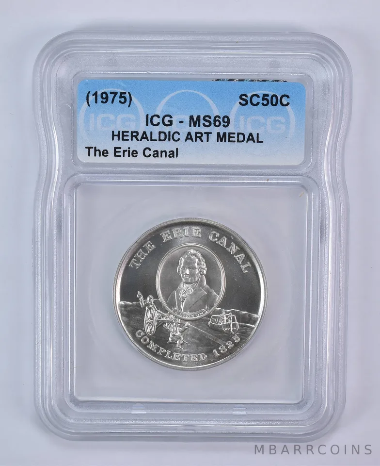 1975 So Called Half Dollar The Erie Canal MS69 ICG