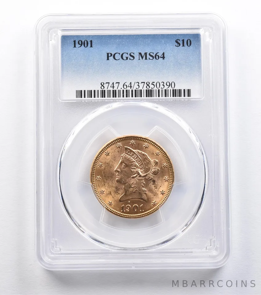 1901 $10 Liberty Head Gold Eagle MS64 PCGS *2230