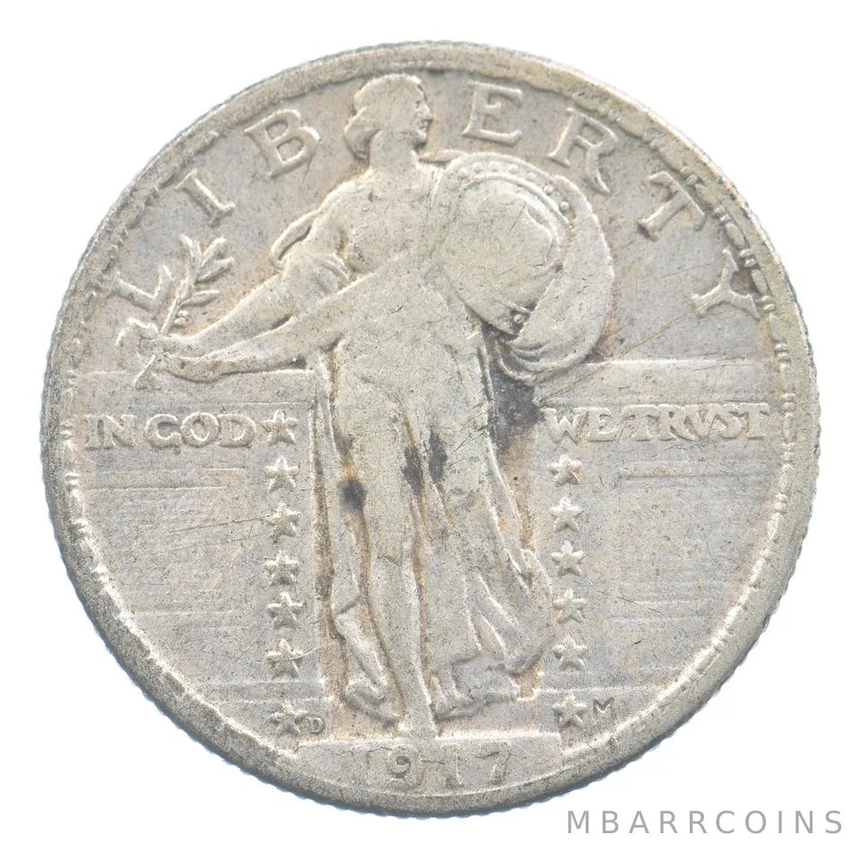 1917-D Standing Liberty Quarter Type 2 *2268