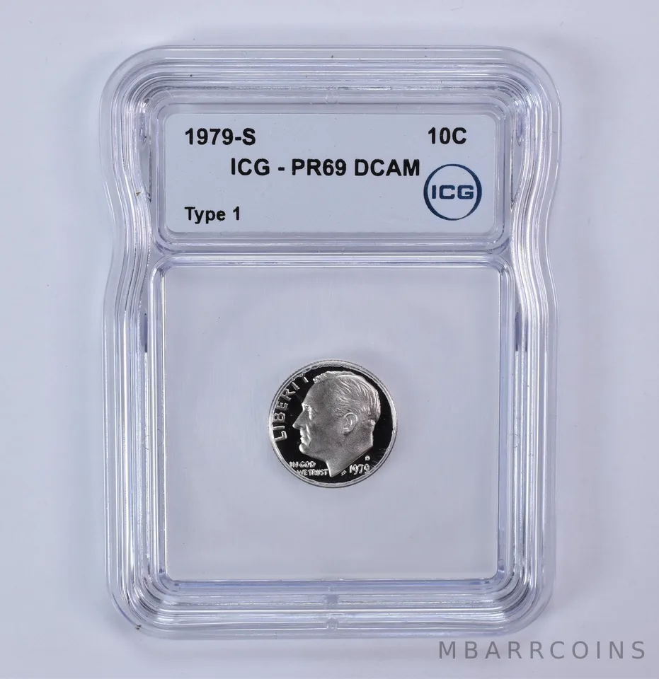 1979-S Roosevelt Dime Type 1 PR69 DCAM ICG