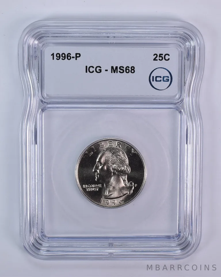 1996-P Washington Quarter MS68 ICG