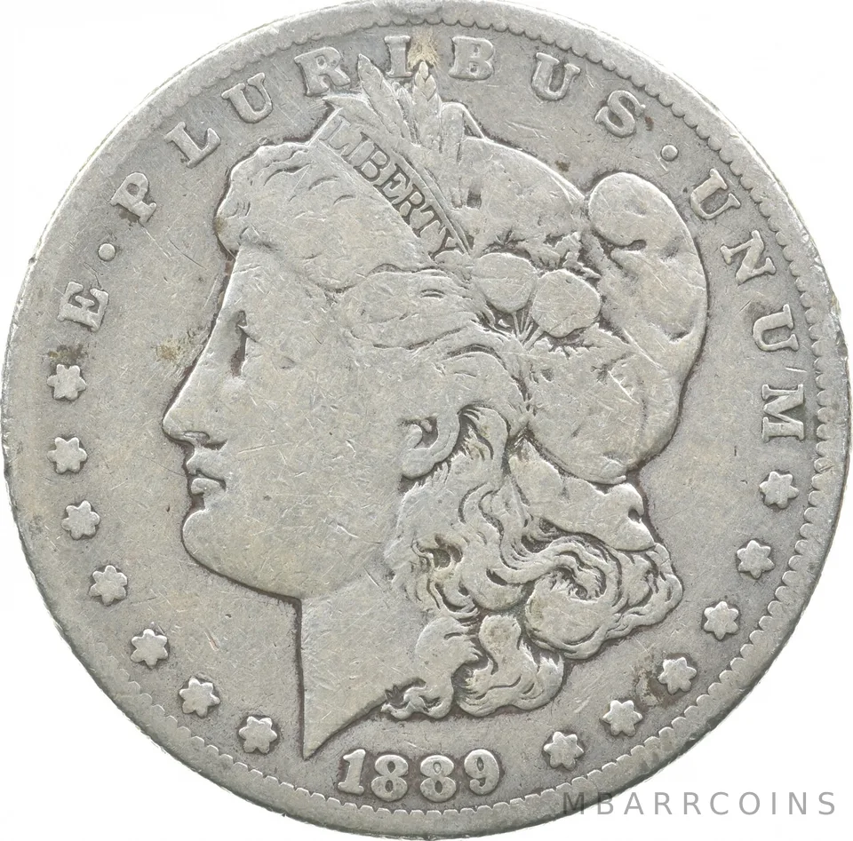 1889-CC Morgan Silver Dollar a8733