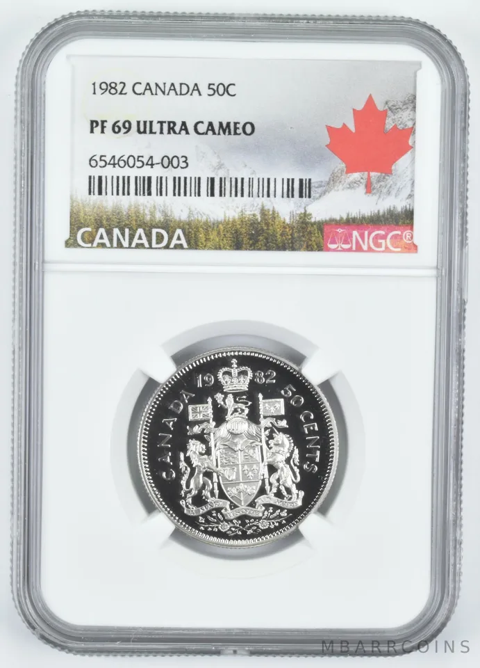 1982 Canada 50C Half Dollar PF69 NGC Canada Lbl