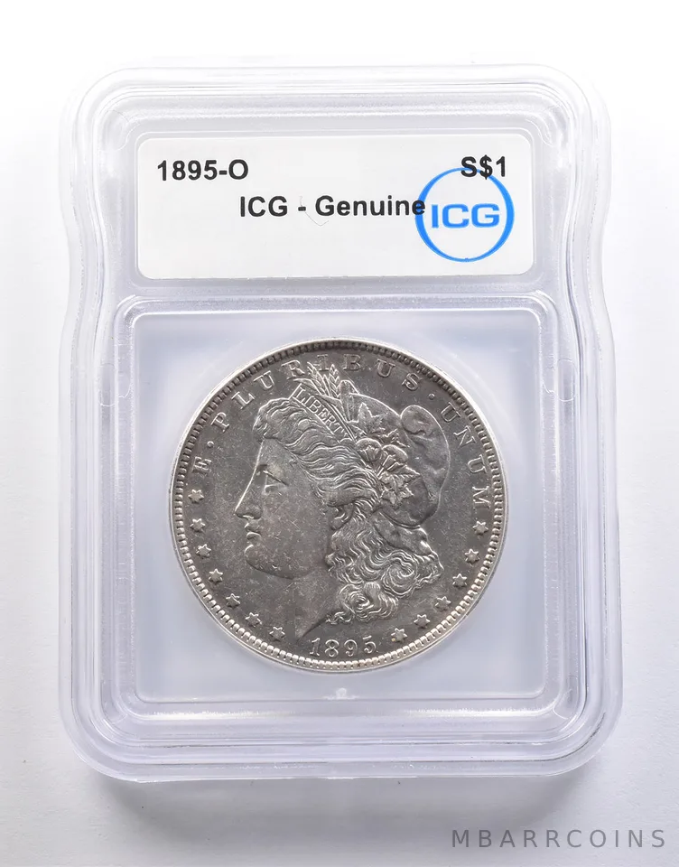 1895-O Morgan Silver Dollar Genuine ICG *6728