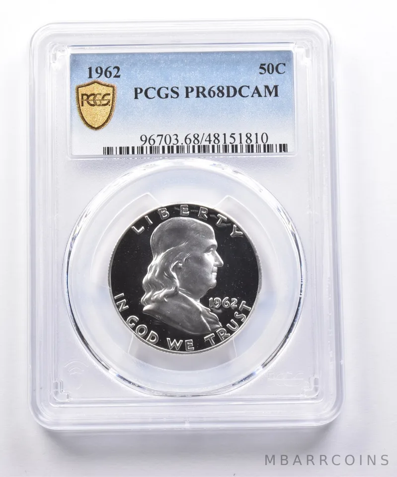 PR68 DCAM 1962 Franklin Half Dollar PCGS a4975