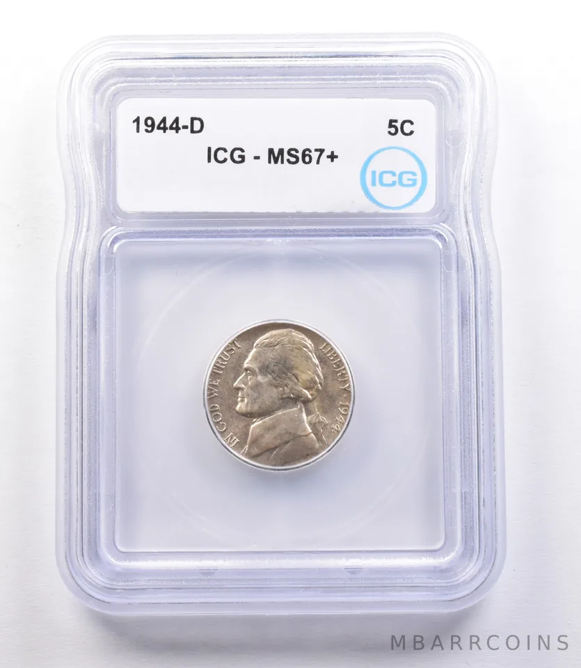 1944-D Jefferson Nickel MS67+ ICG *1898