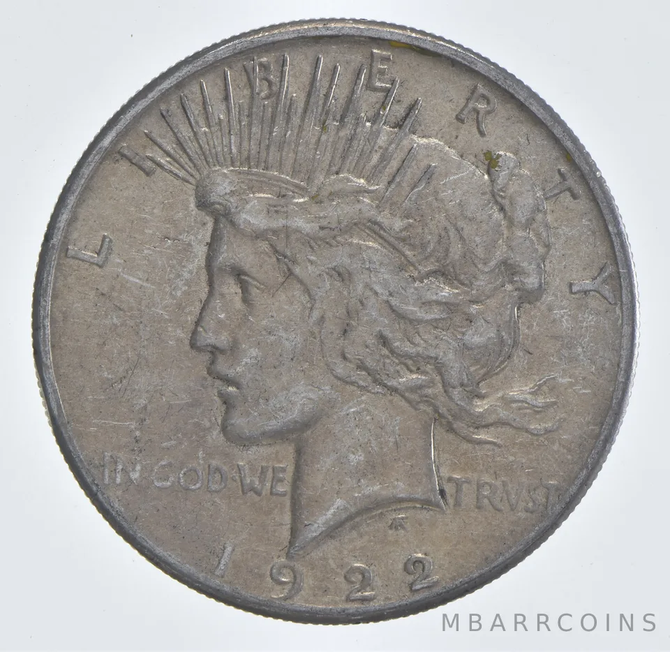 Better - 1922-S Peace Silver Dollar - 90% US Coin *633