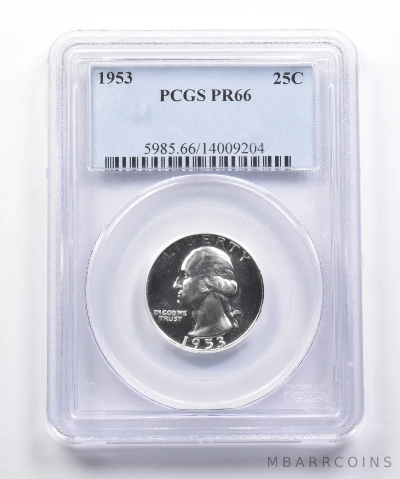 PR66 1953 Washington Quarter PCGS Great Contrast a3602