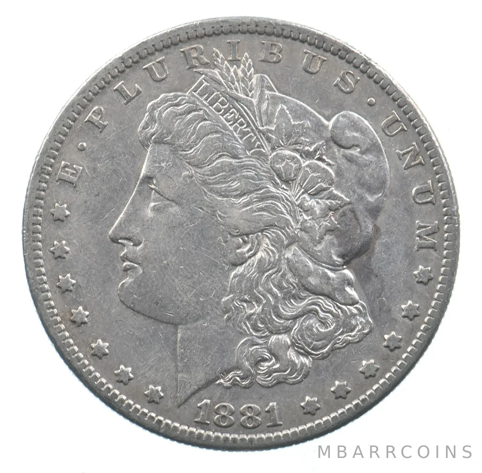 Early - 1881-S Morgan Silver Dollar - 90% US Coin *846