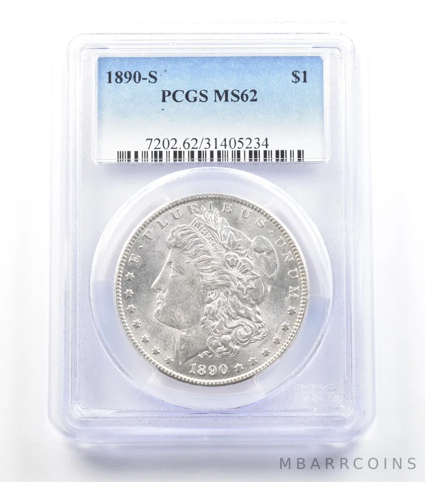 1890-S Morgan Silver Dollar MS62 PCGS *5869