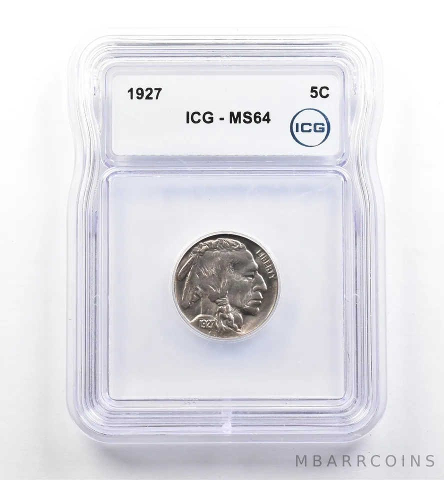 1927 Indian Head Buffalo Nickel MS64 ICG *9950