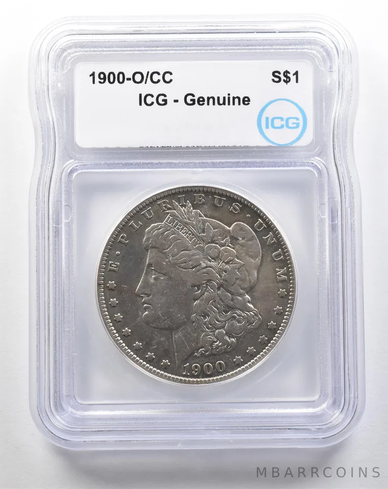 1900-O/CC Morgan Silver Dollar Genuine ICG *3826