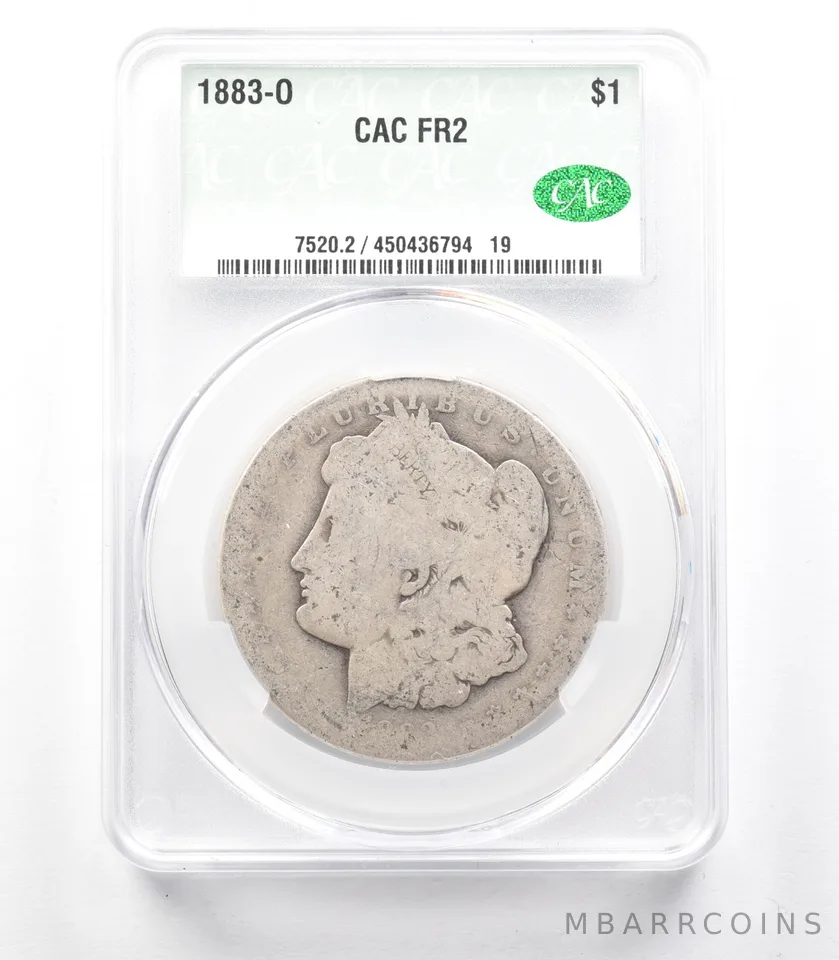 1883-O Morgan Silver Dollar FR2 CAC Lowball *3334