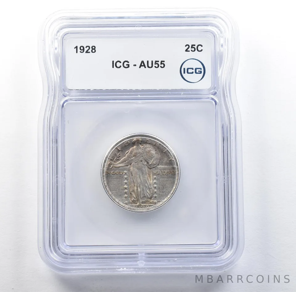 1928 Standing Liberty Quarter AU55 ICG *3083