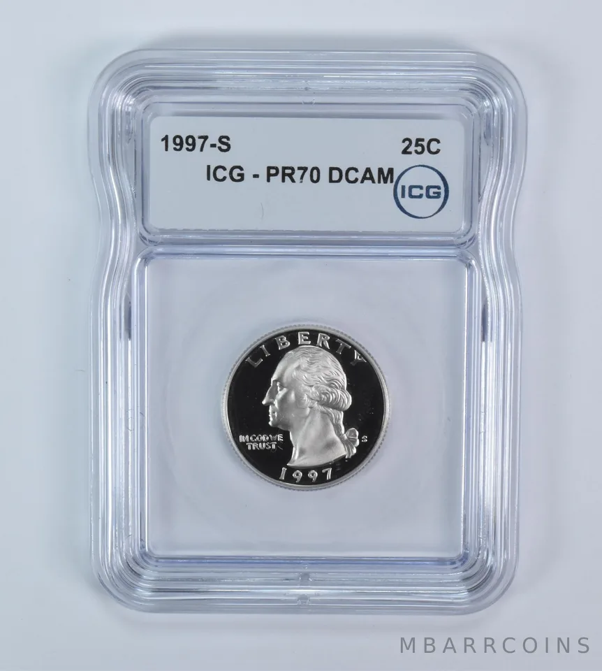 1997-S Washington Quarter PR70 DCAM ICG