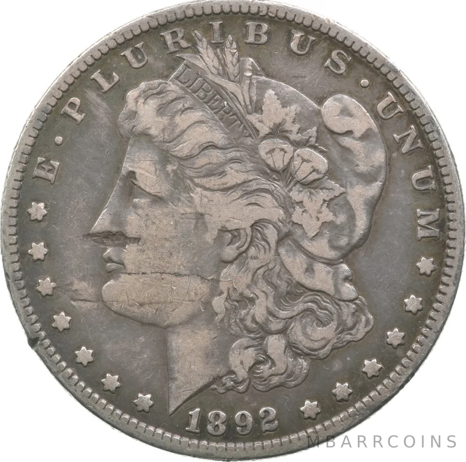 1892-S Morgan Silver Dollar a9133