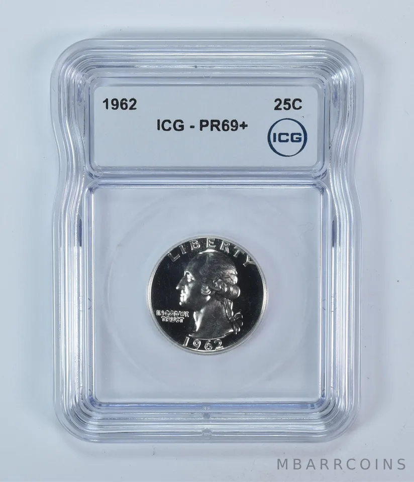 1962 Washington Quarter PR69+ ICG