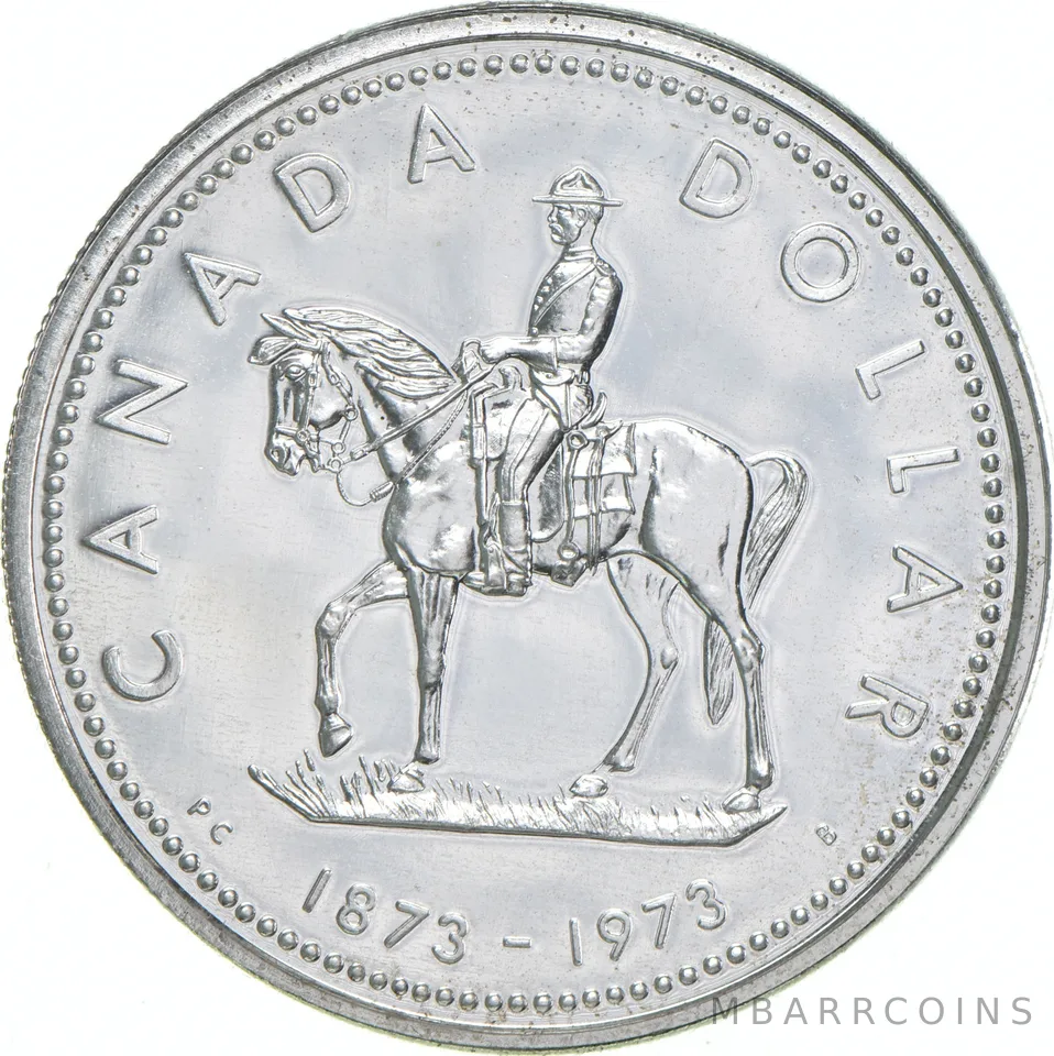 1973 Canada 50% Silver Canadian Dollar - Royal Canadian Mounted Police