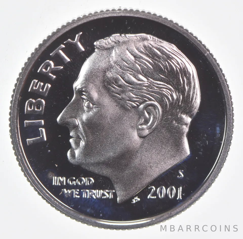 2001-S Roosevelt Dime Proof 90% Silver