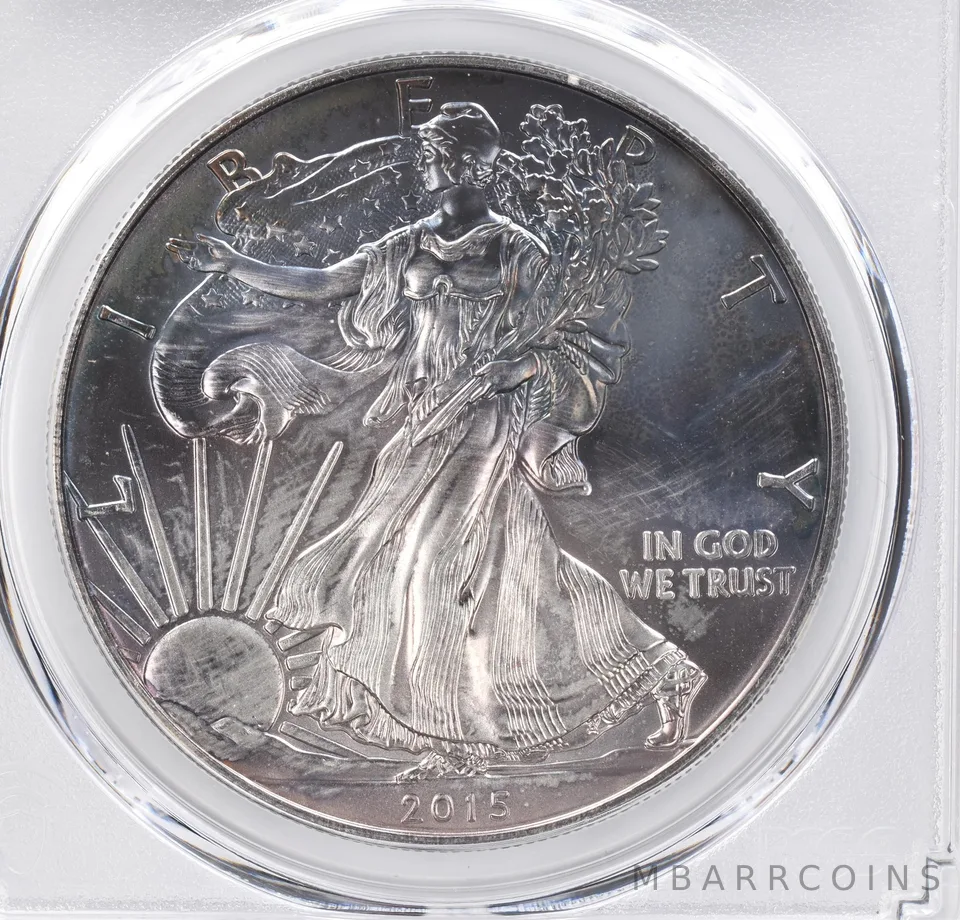 2015 American Silver Eagle MS68 PCGS Beautiful Tone *1199