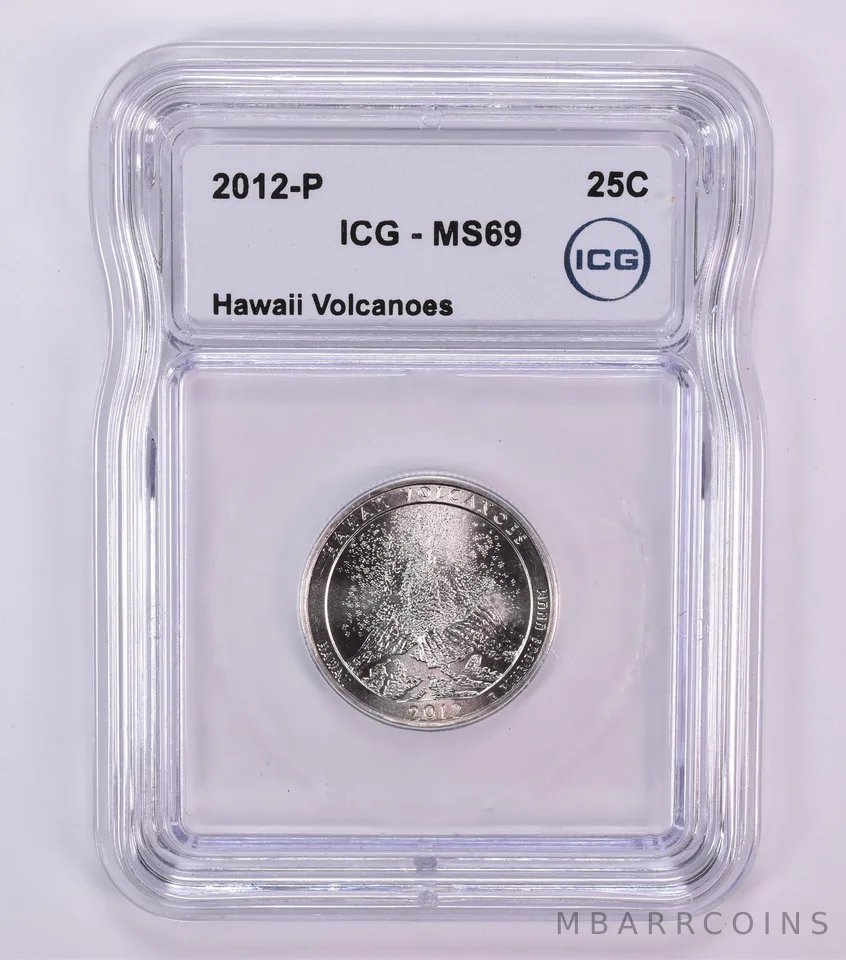 2012-P Washington Quarter ATB Hawaii Volcanoes MS69 ICG