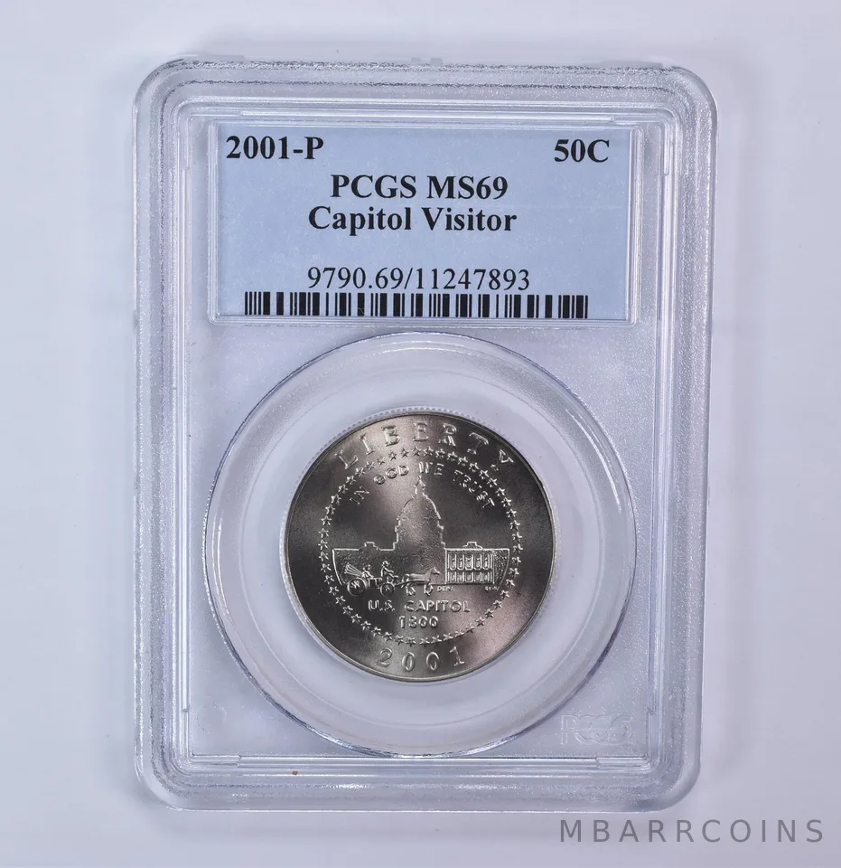 2001-P Capitol Visitor Commemorative Half Dollar MS69 PCGS
