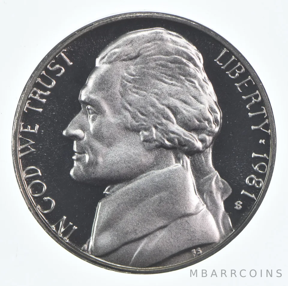 1981-S Jefferson Nickel Type 1 Proof