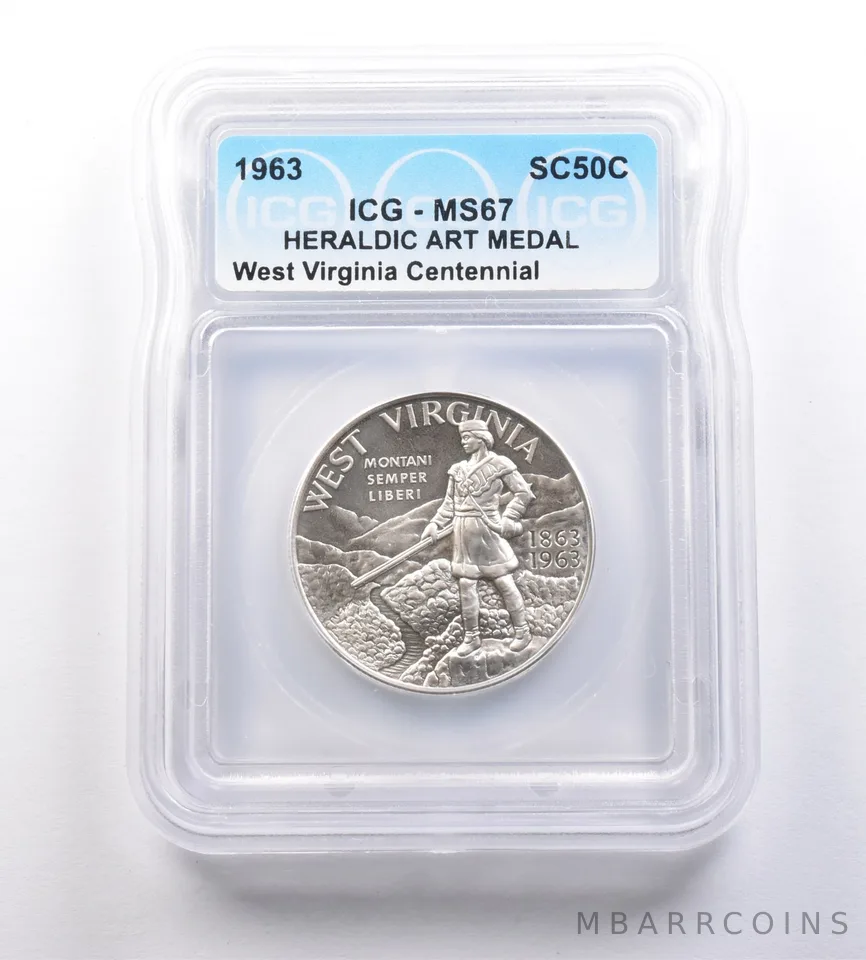 1963 So-Called Half Dollar West Virginia Centennial MS67 ICG *7147