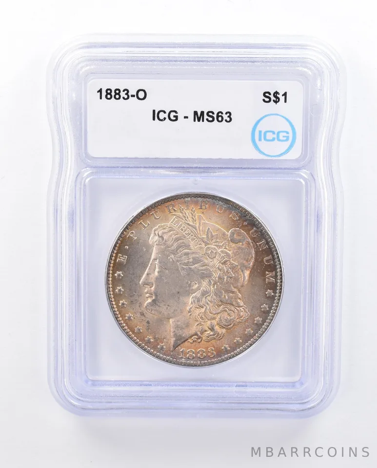 1883-O Morgan Silver Dollar MS63 ICG Beautiful Tone *3697