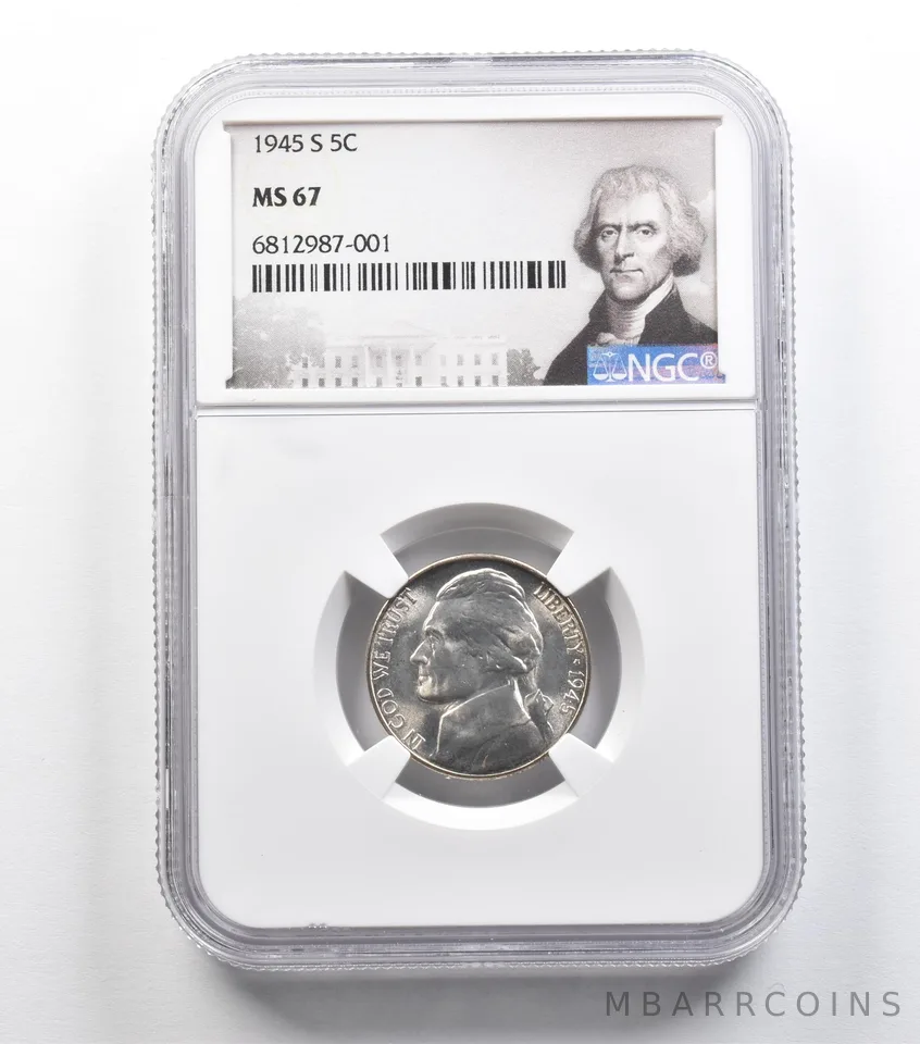 1945-S Jefferson Nickel MS67 NGC *9170