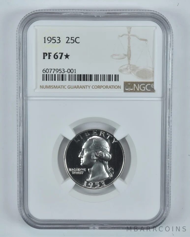 1953 Washington Quarter PF67* STAR NGC *9289