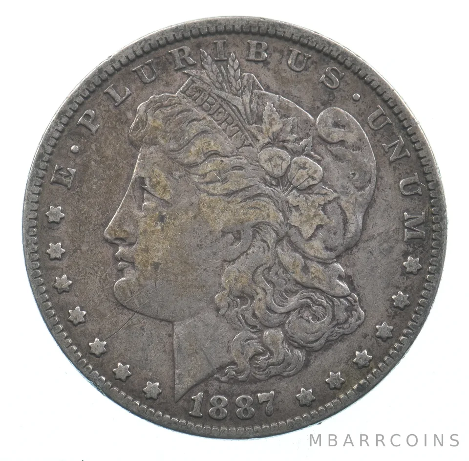 Early - 1887-O Morgan Silver Dollar - 90% US Coin *784