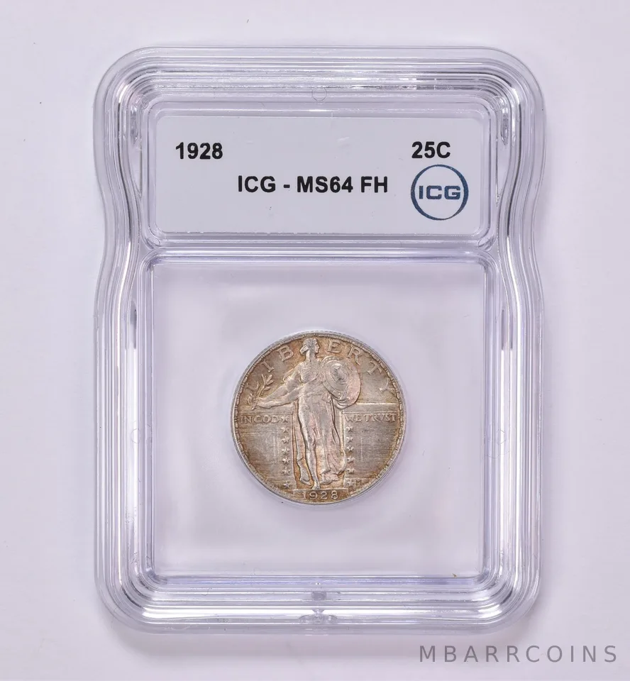 1928 Standing Liberty Quarter MS64 FH ICG Beautiful Tone *0434