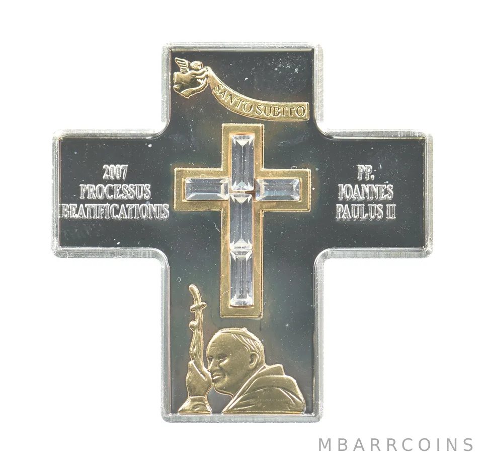 2007 Cook Islands 5 Dollars Processus Beautifications Cross a3398