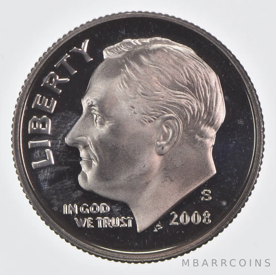 2008-S Roosevelt Dime CLAD Proof
