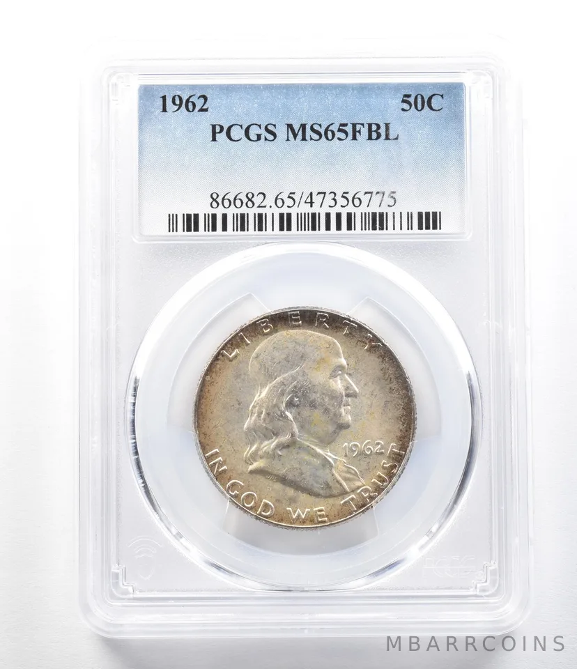 1962 Franklin Half Dollar MS65 FBL PCGS *0404