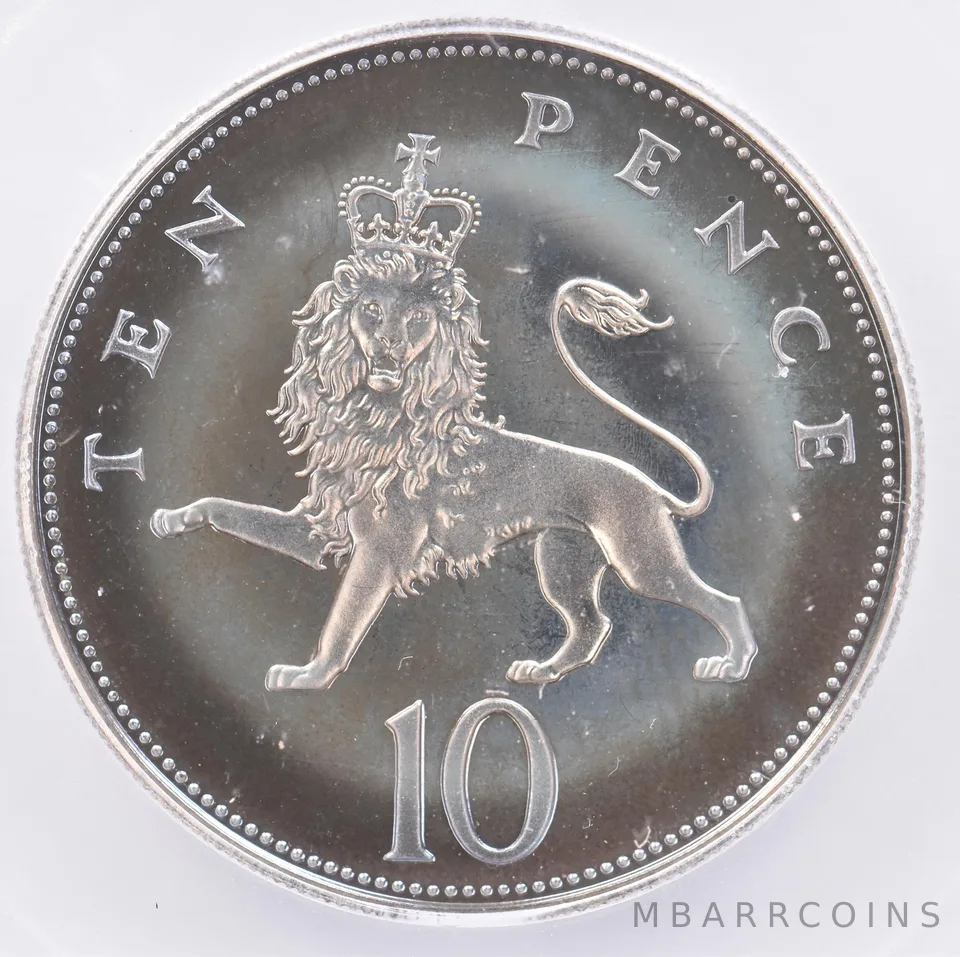 1984 Great Britain 10 Pence PR69 CAM ICG Beautiful Tone *1624