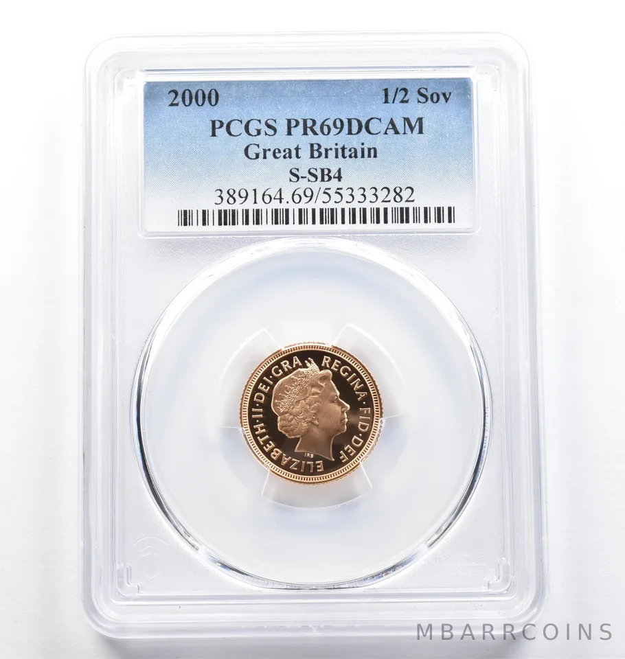 2000 Great Britain Gold Half Sovereign S-SB4 PR69 DCAM PCGS *9833