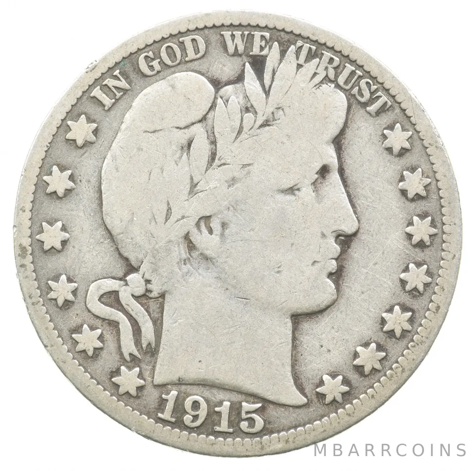 1915-S Barber Half Dollar a8874