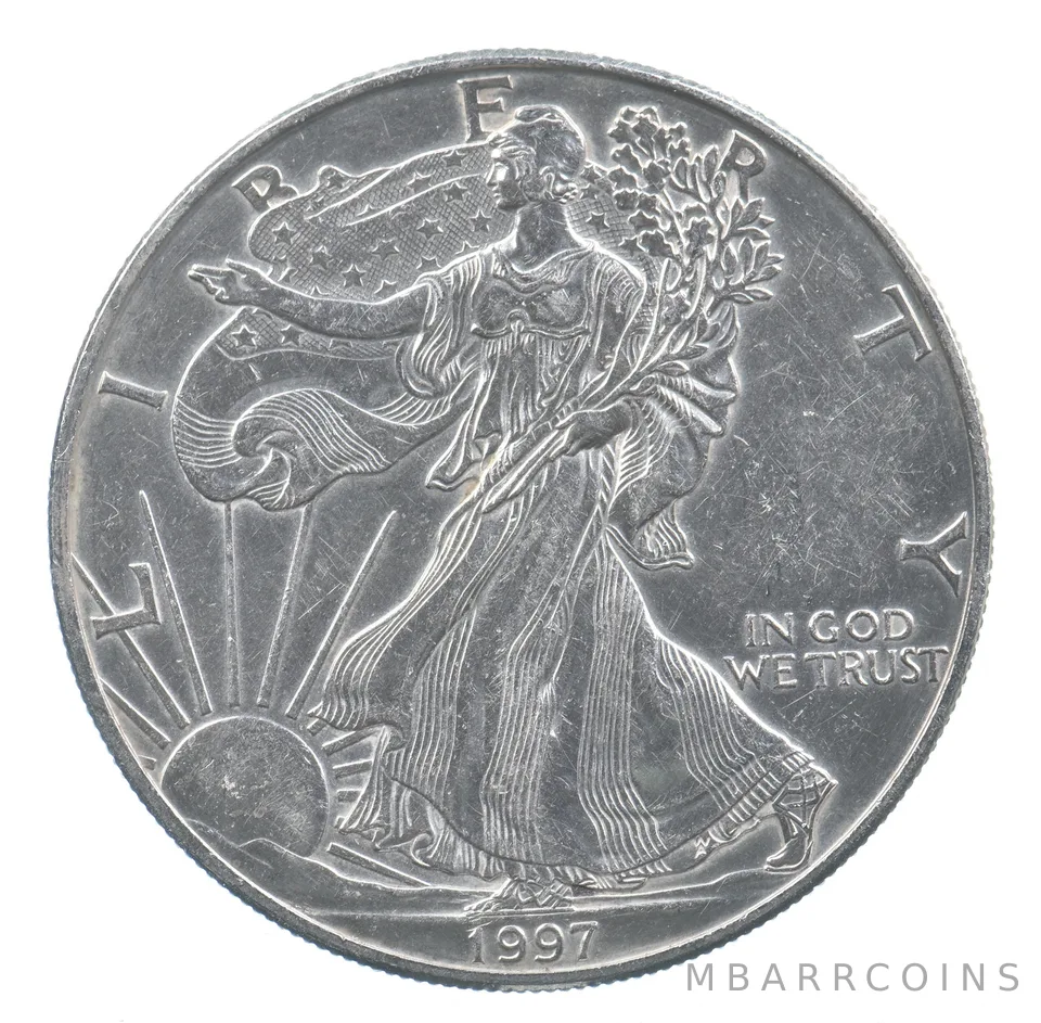 Better Date 1997 American Silver Eagle 1 Troy Oz .999 Fine Silver *804