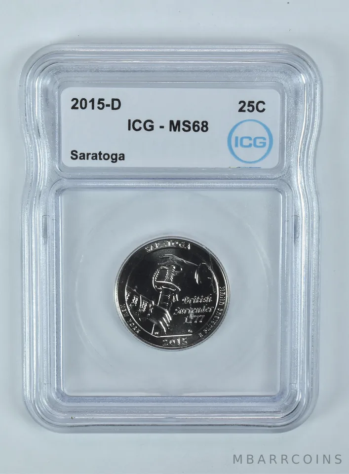 2015-D Washington Quarter ATB Saratoga MS68 ICG