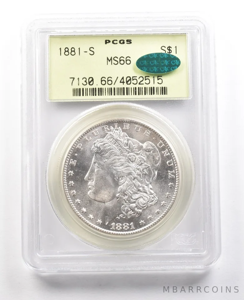 1881-S Morgan Silver Dollar MS66 PCGS OGH CAC *3638