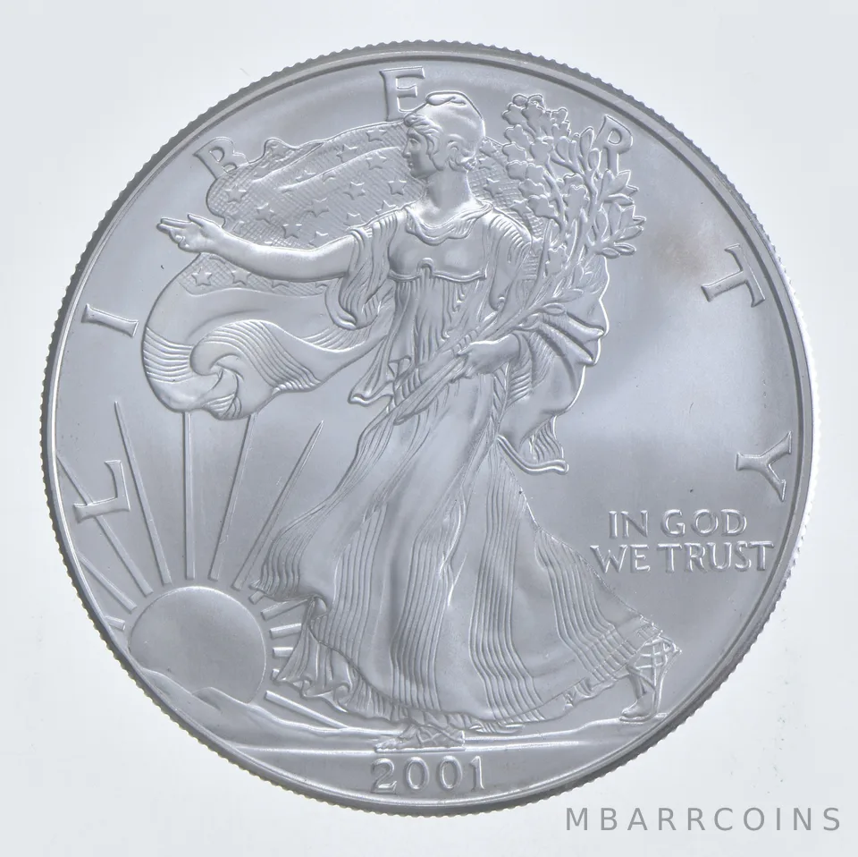 Better Date 2001 American Silver Eagle 1 Troy Oz .999 Fine Silver *203