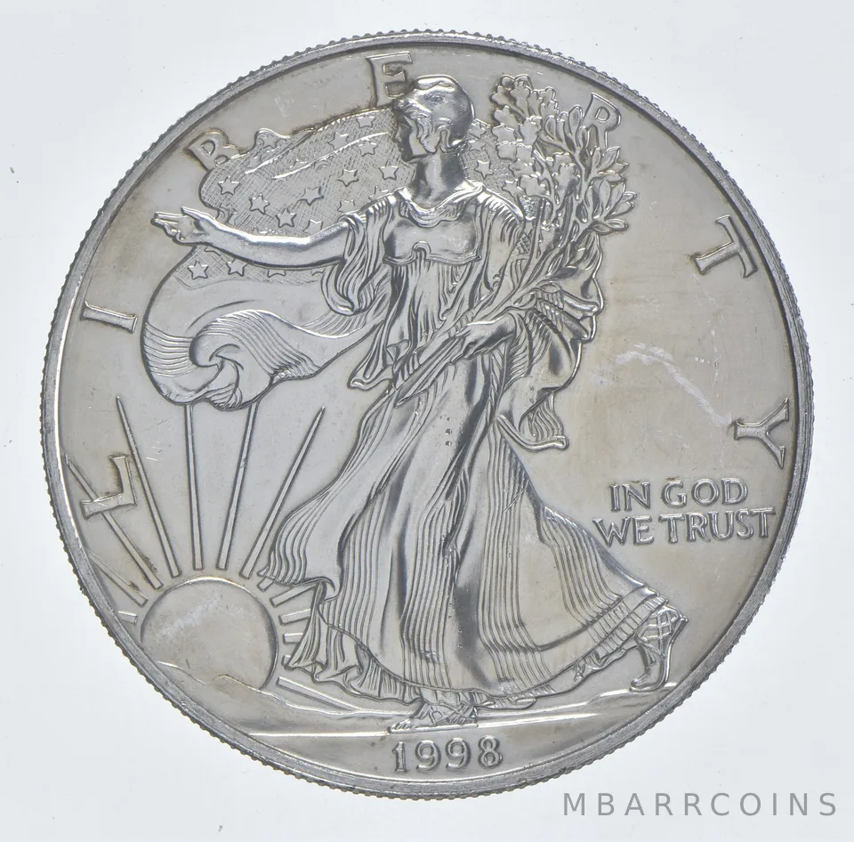 Better Date 1998 American Silver Eagle 1 Troy Oz .999 Fine Silver *095