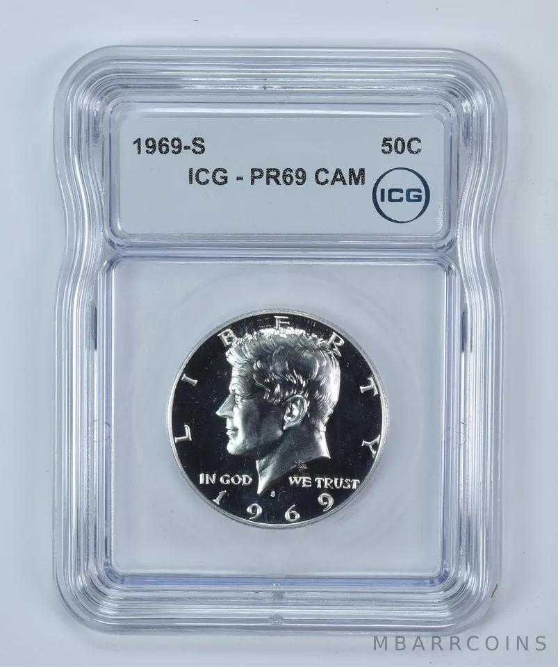 1969-S Kennedy Half Dollar PR69 CAM ICG